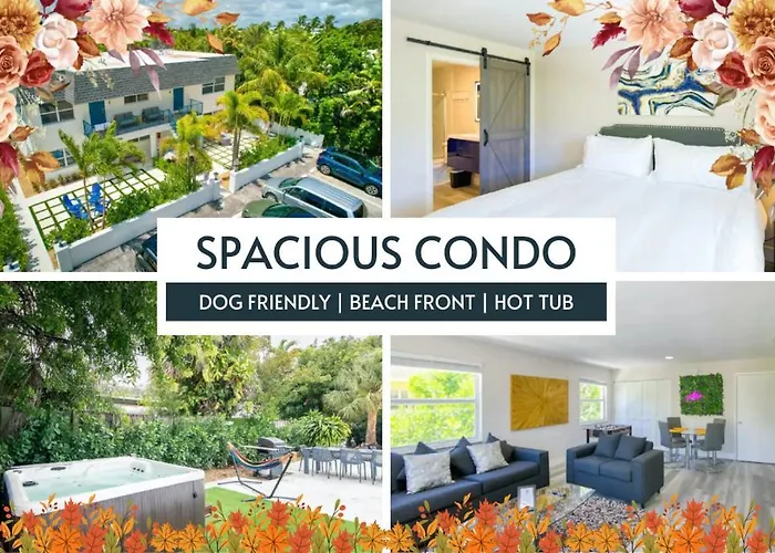 Pet Friendly Beach Condo With Hot Tub And Firepit